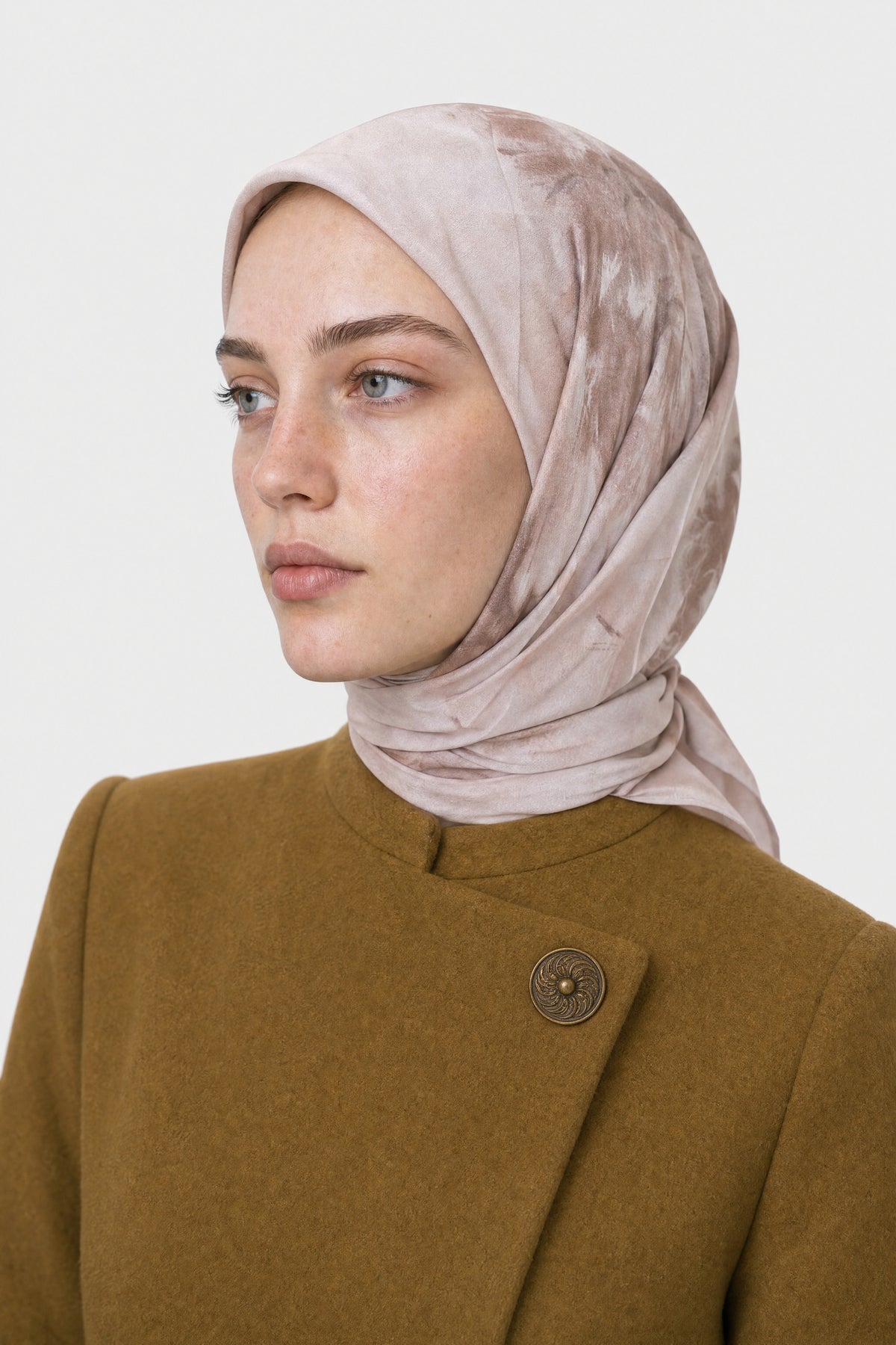 Grace Desen Organik Eşarp - Krem
