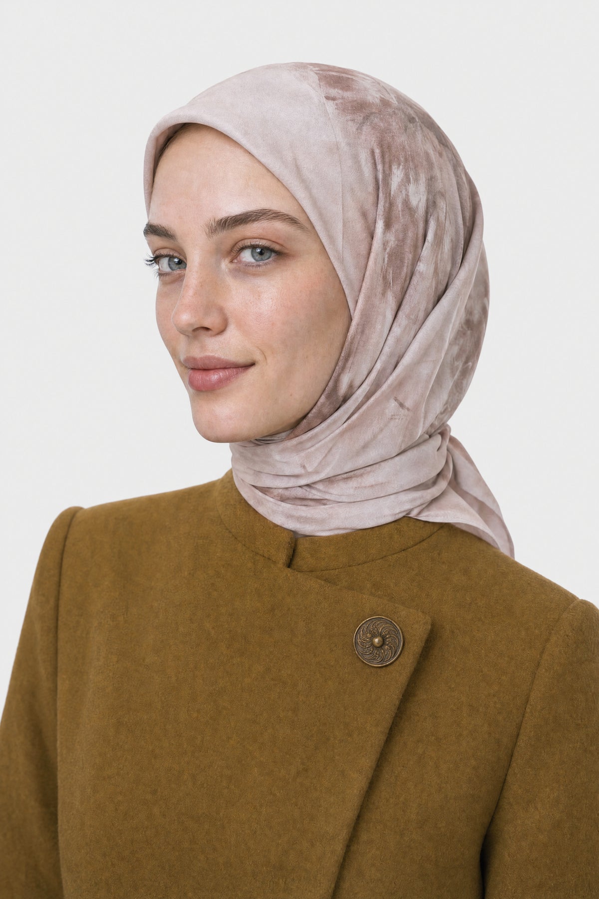 Grace Desen Organik Eşarp - Krem
