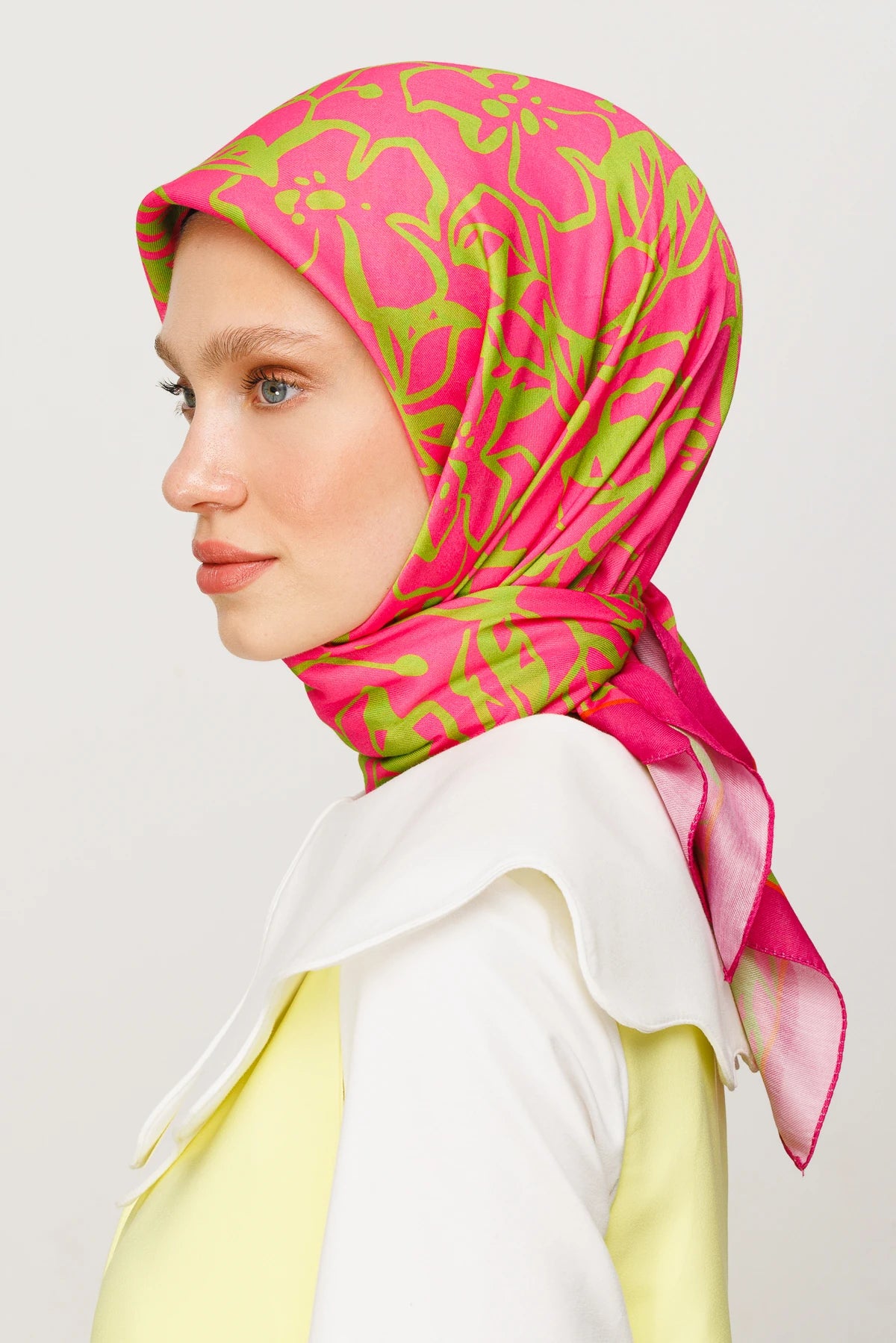 Floral Desen Dijital Soft Eşarp