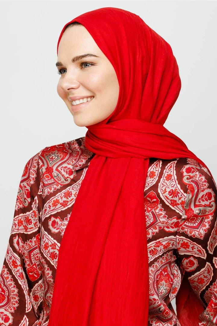 Bamboo Shawl - Red