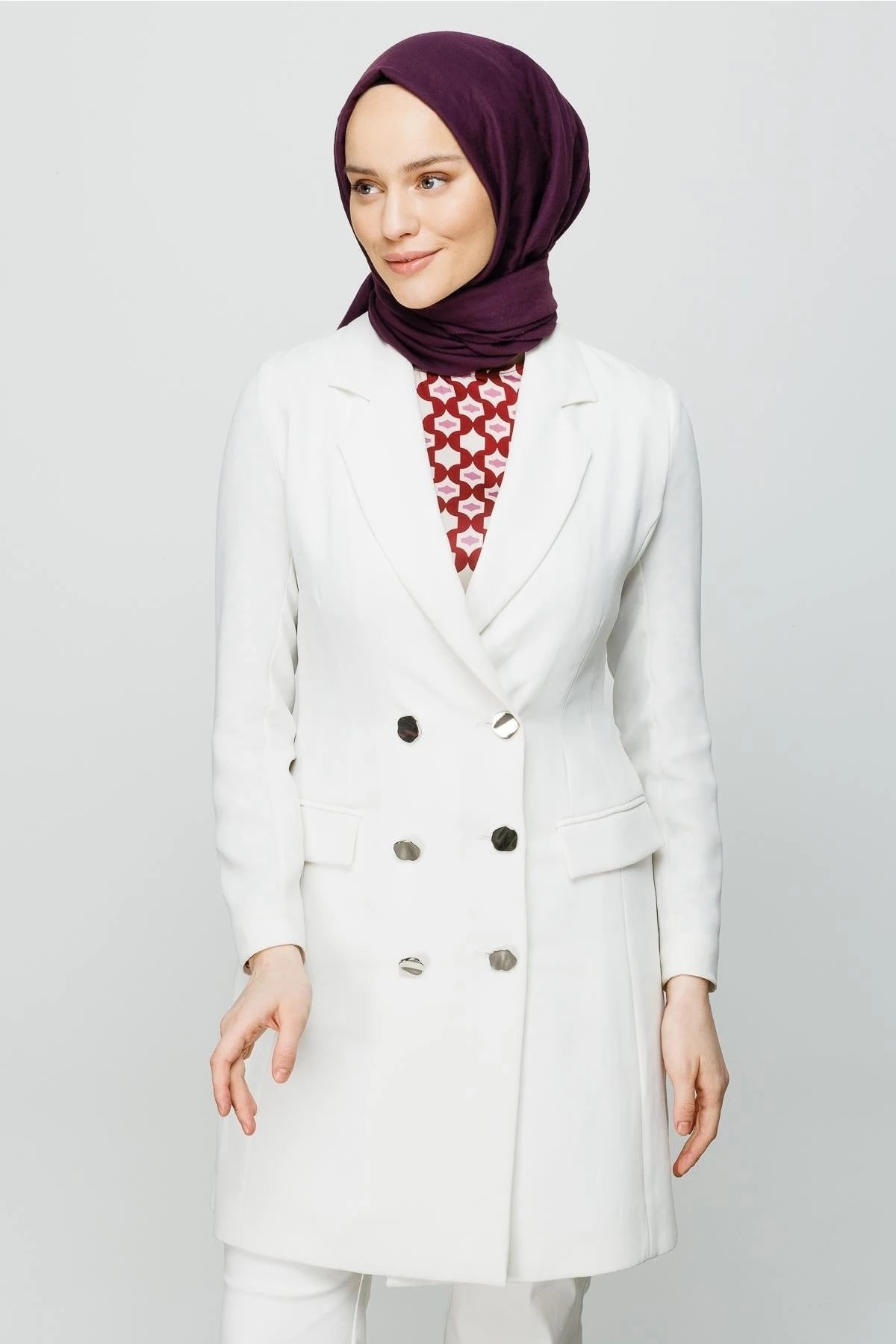 Cotton Crush Shawl - Purple