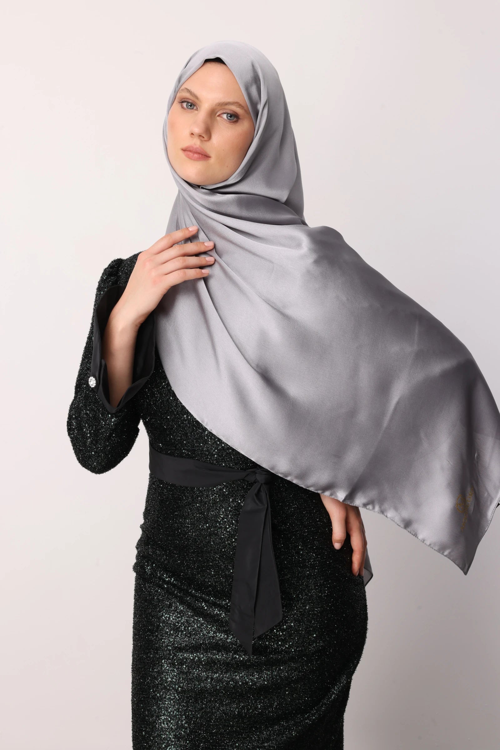 Diamond Aura Scarf - Gray