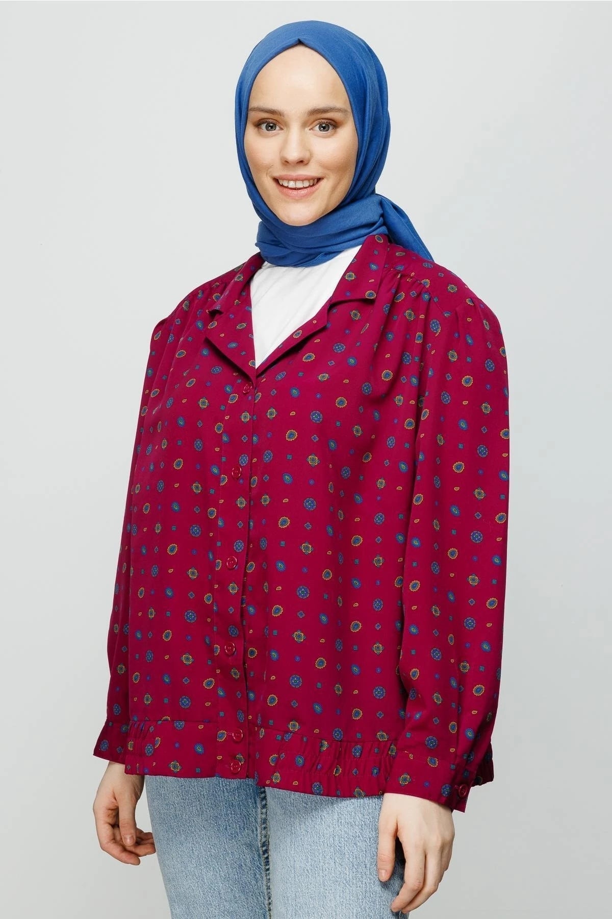 Cotton Crush Shawl - Indigo