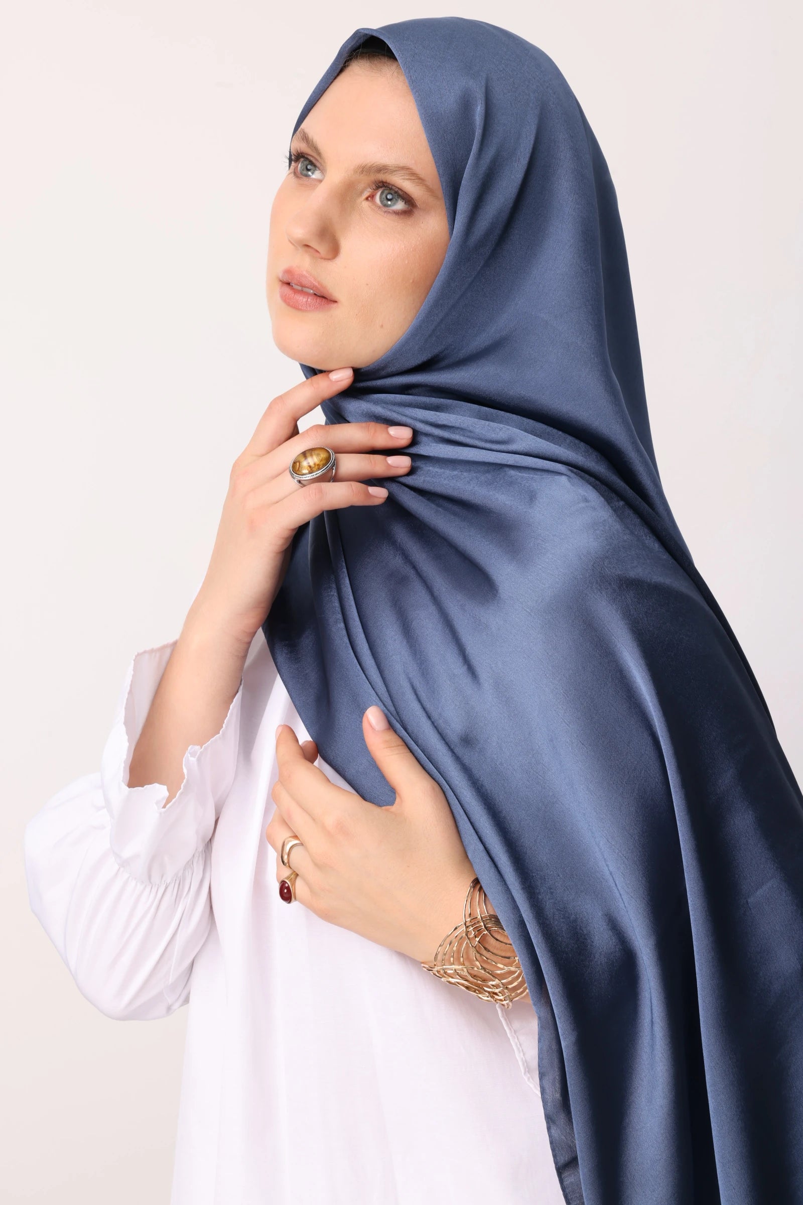 Diamond Aura Scarf - Indigo
