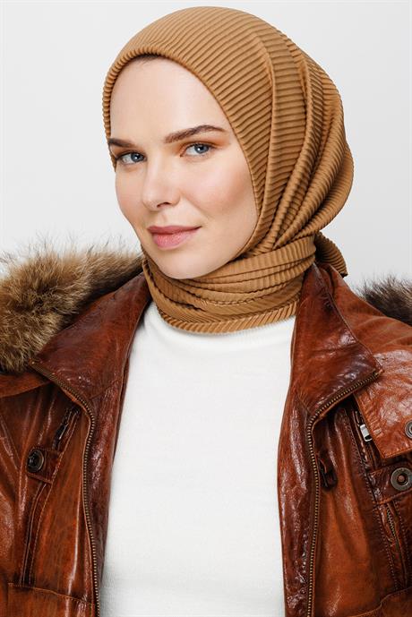 Pleated Scarf - Copper
