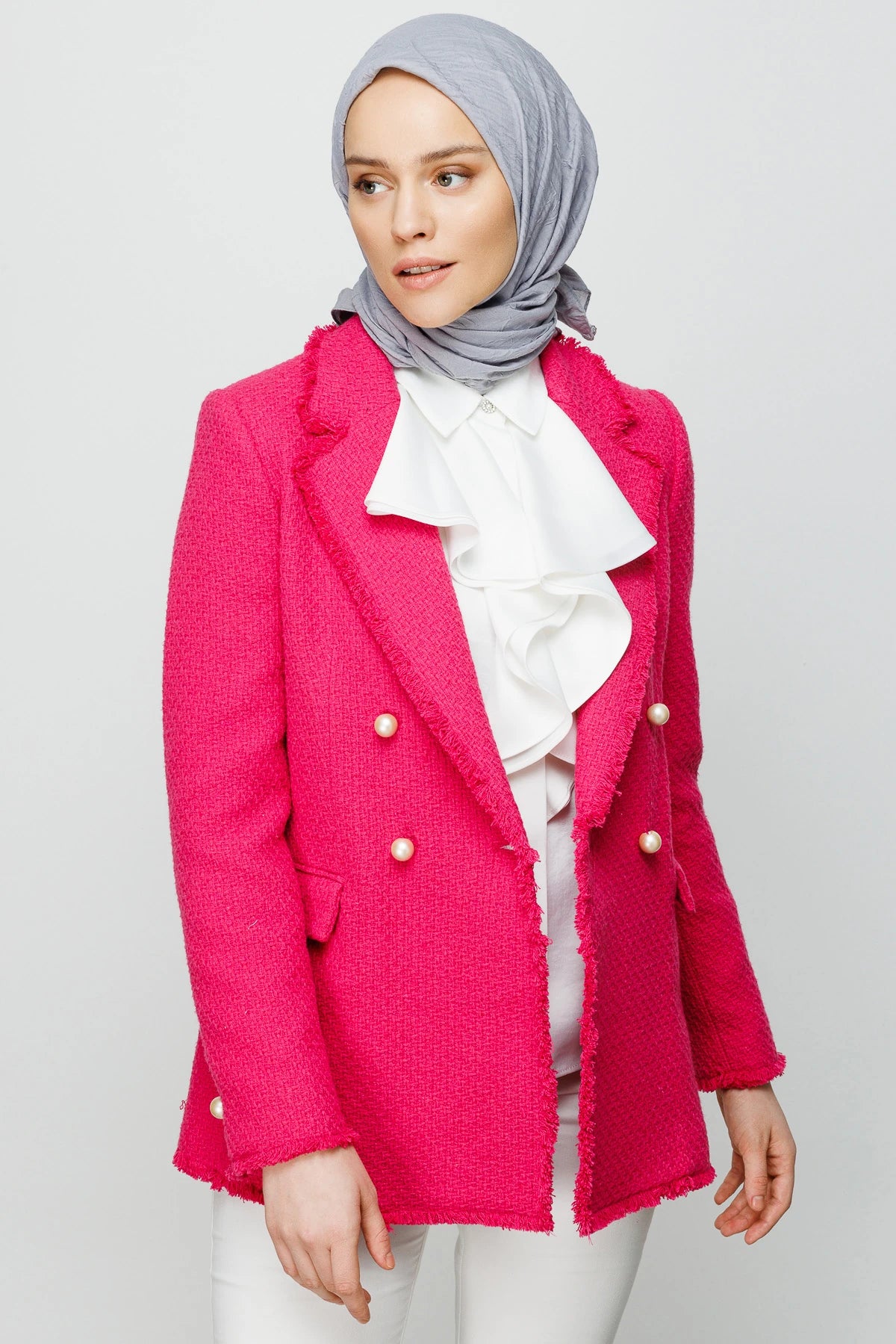 Bamboo Scarf - Silver