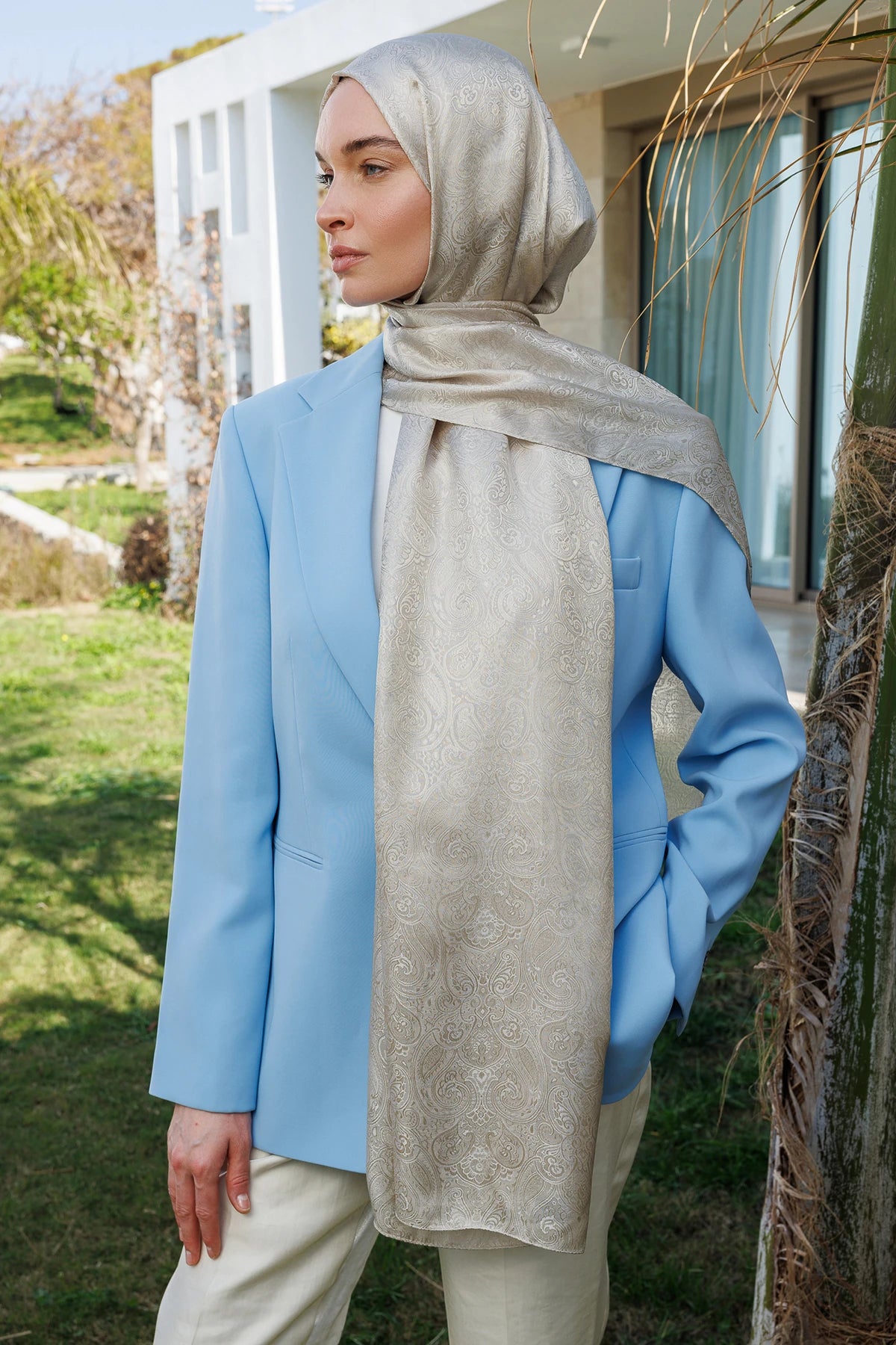 Moren Desen Shine Line Şal