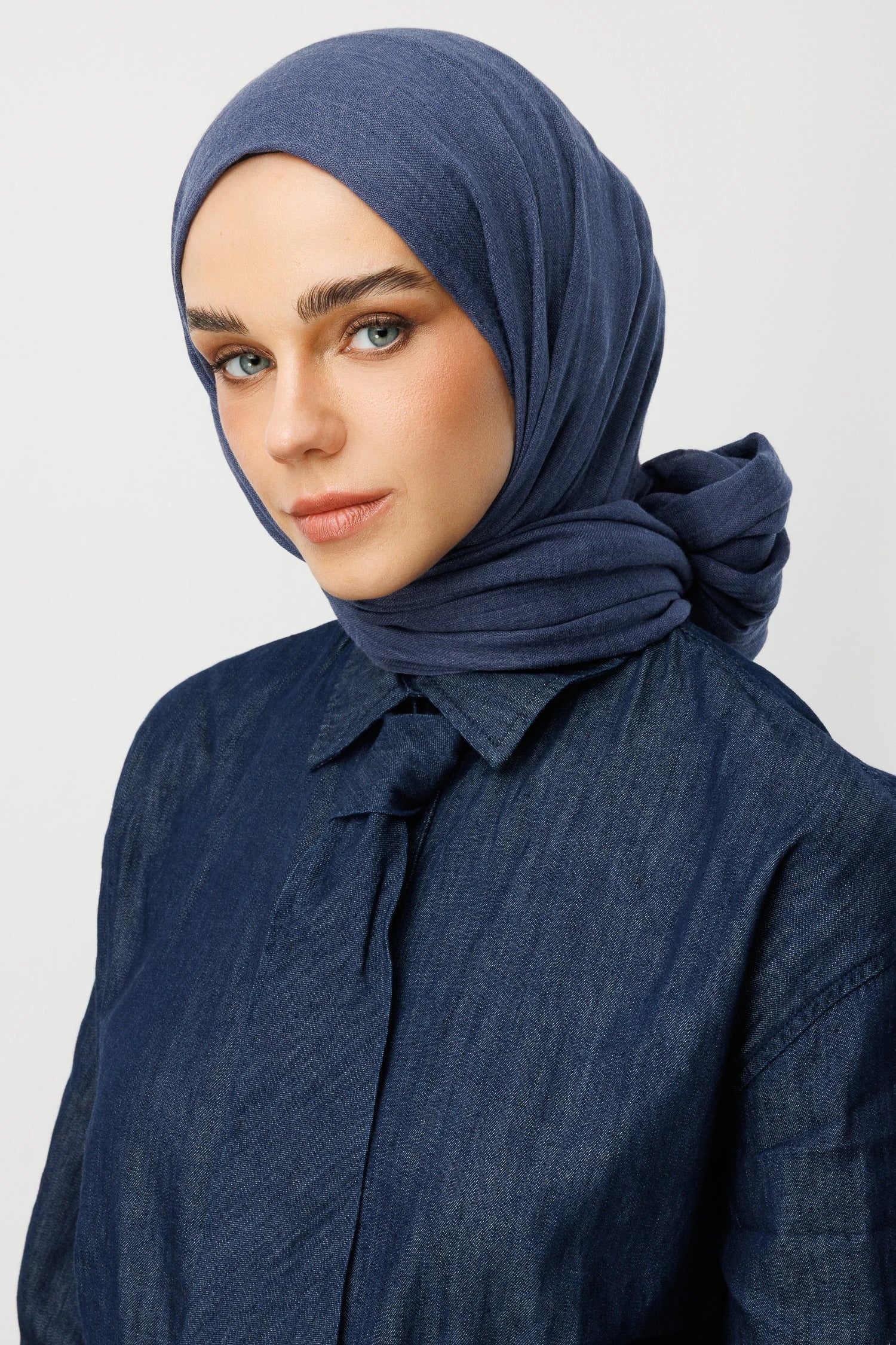 Dubai Shawl - Denim Blue