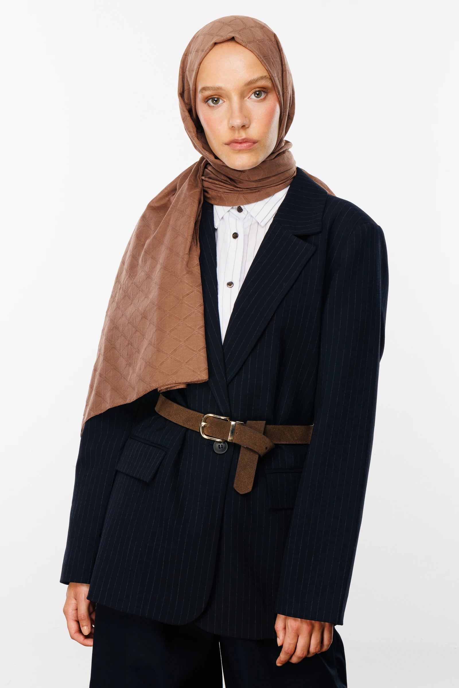 Bamboo Jacquard Shawl - Canyon