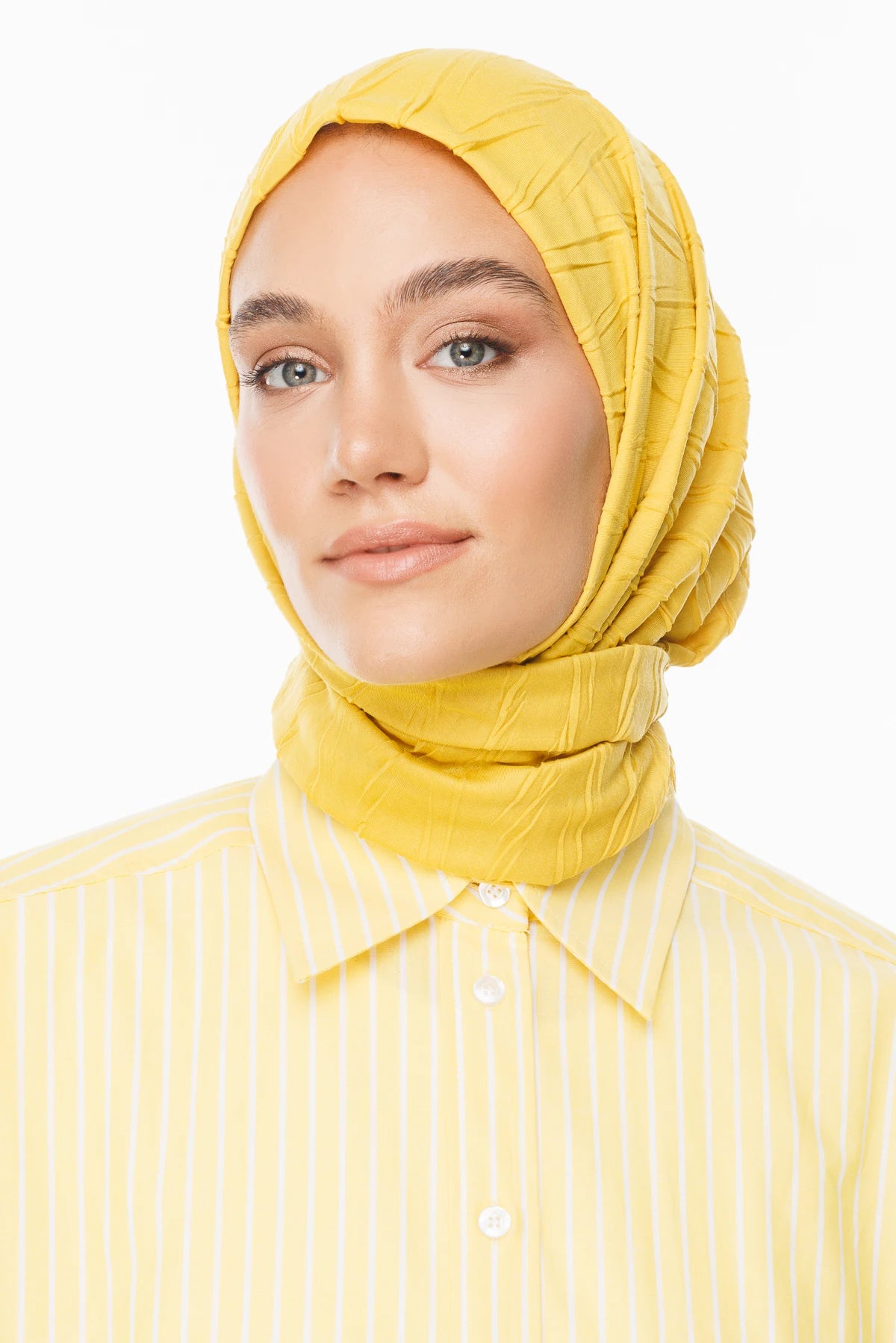 Pleated Bamboo Scarf - Apricot