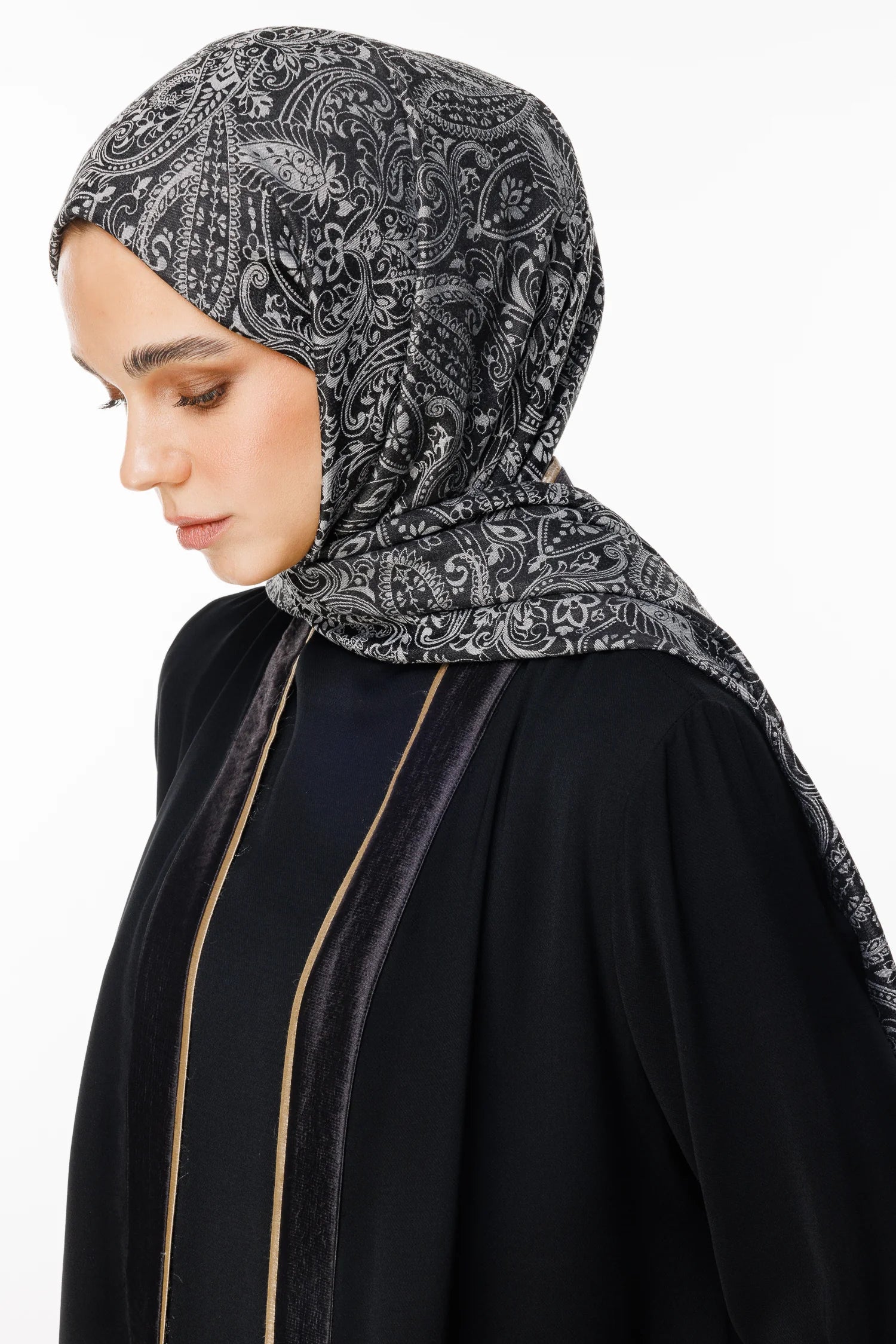 Velora Desen Çift Taraflı Şal