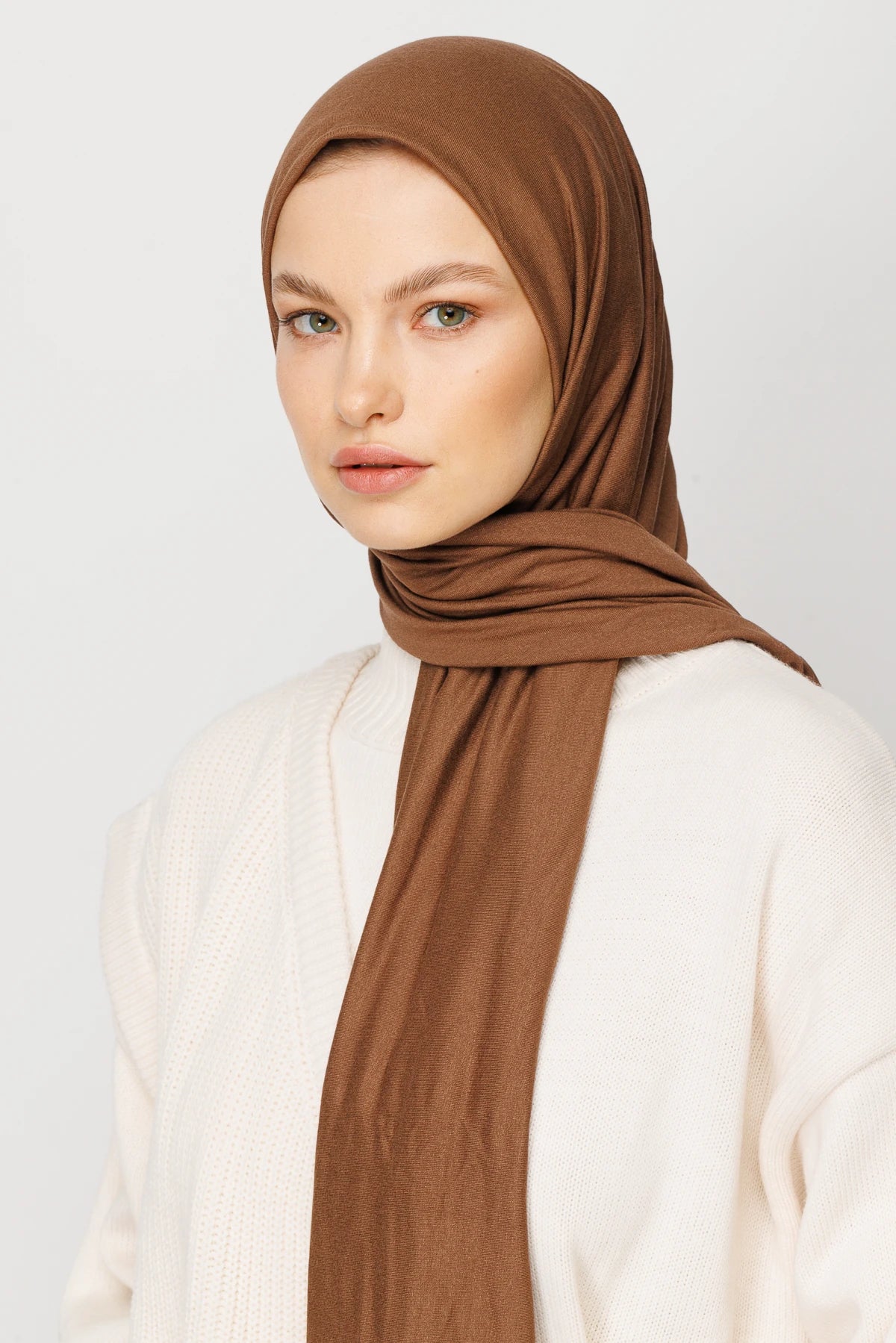 Cotton Scarf - Brown