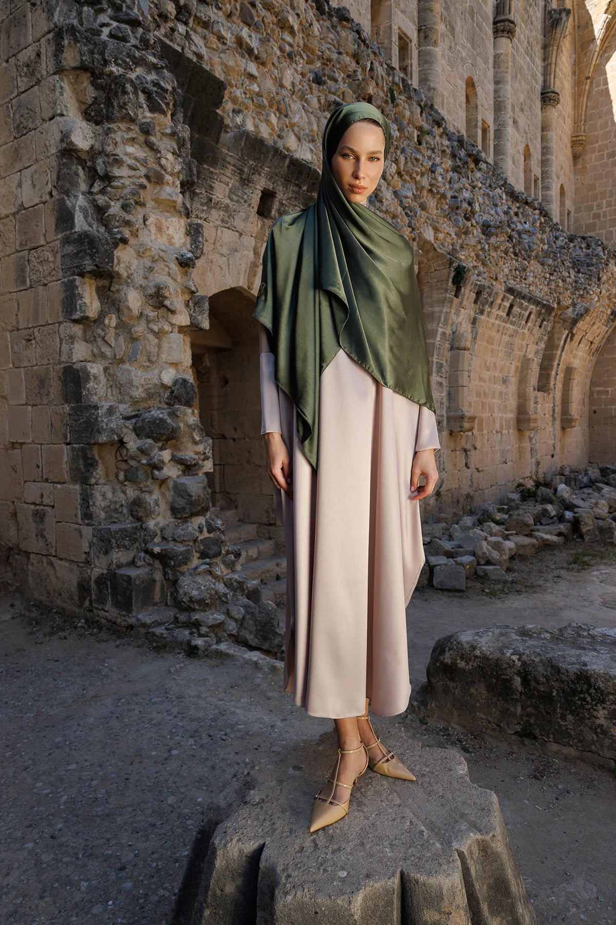 Diamond Aura Scarf - Khaki