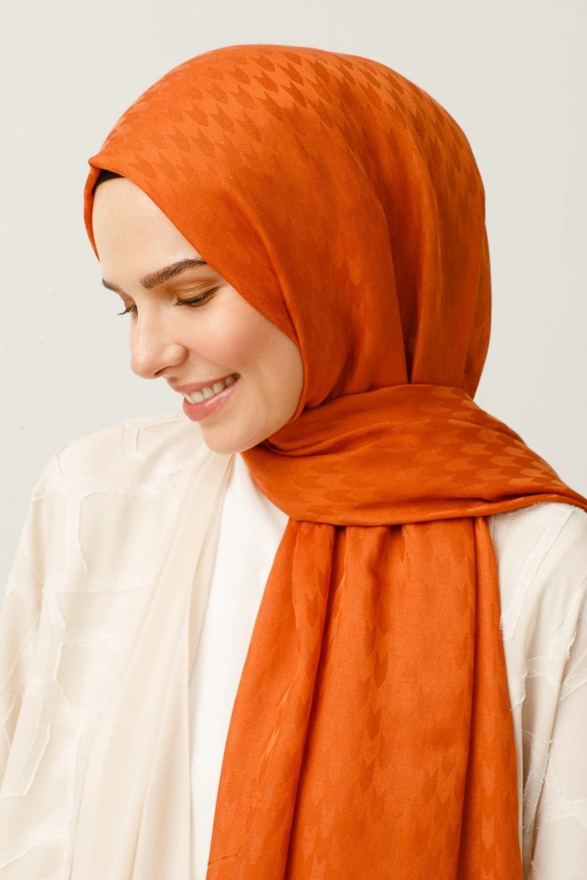Swallow Pattern Cotton Jacquard Shawl - Tile