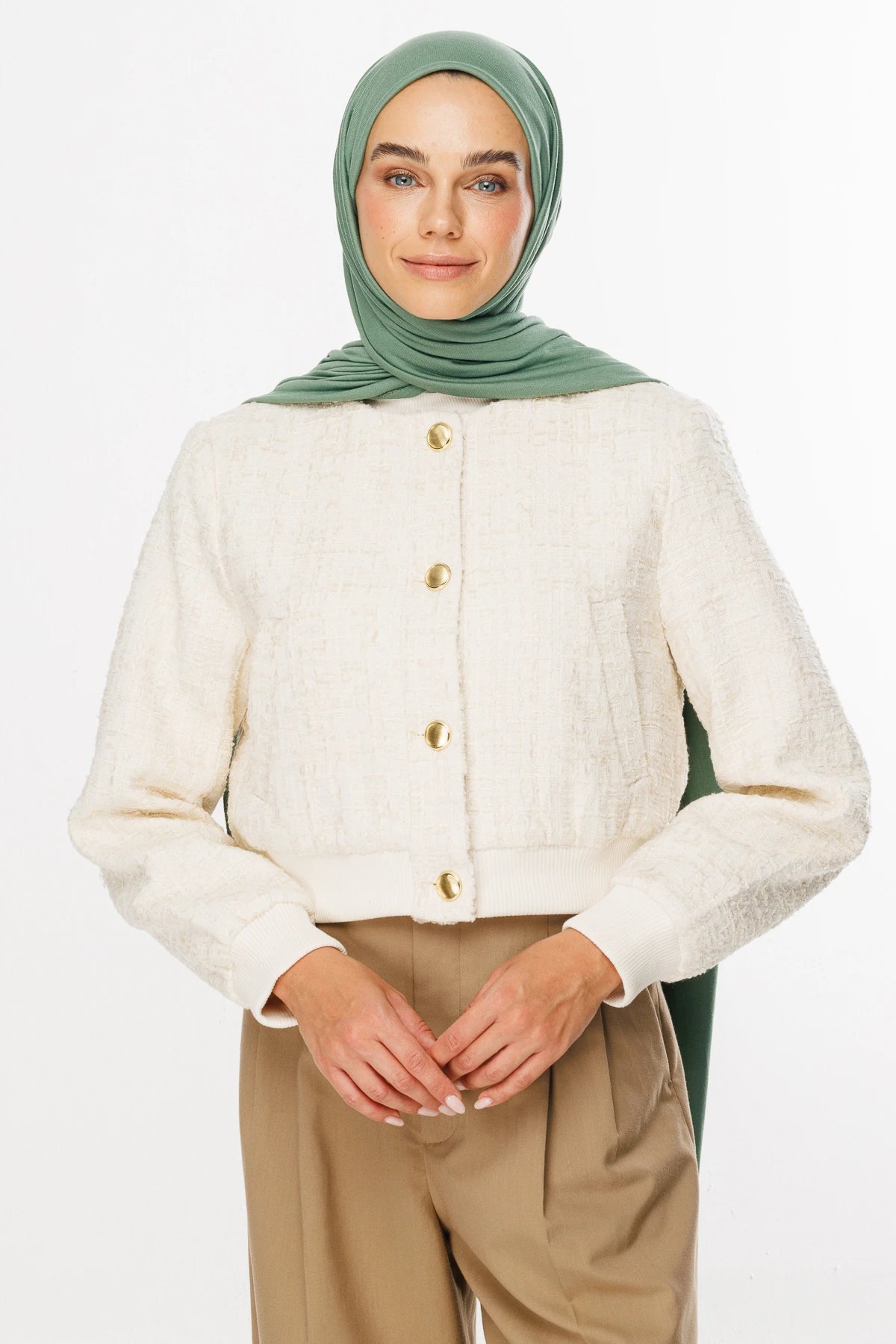 Cotton Scarf - Mold Green