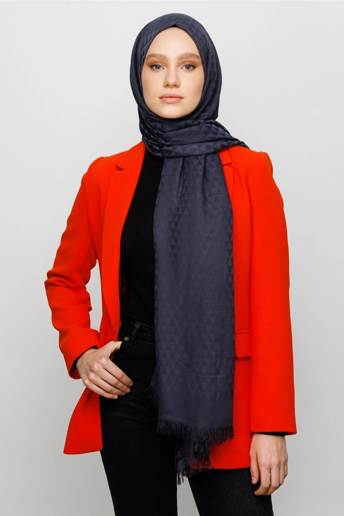 Prizma Desen Pamuk Jakar Şal