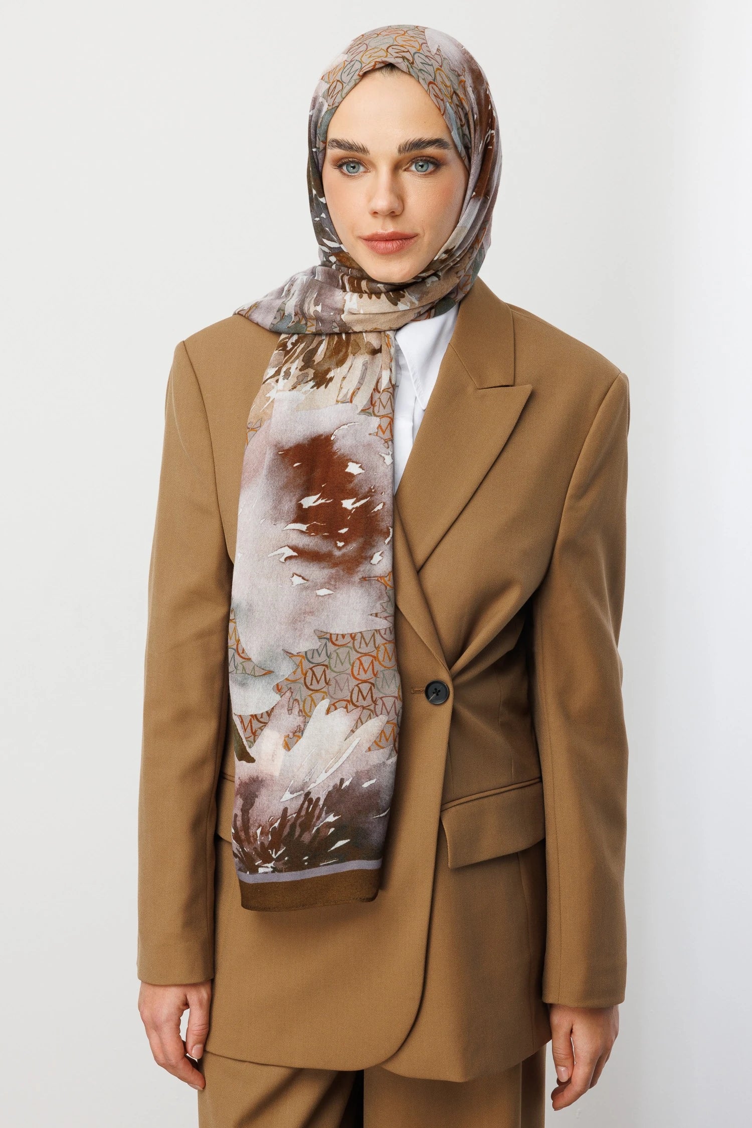 Mc Desen Rami Shawl - Coffee
