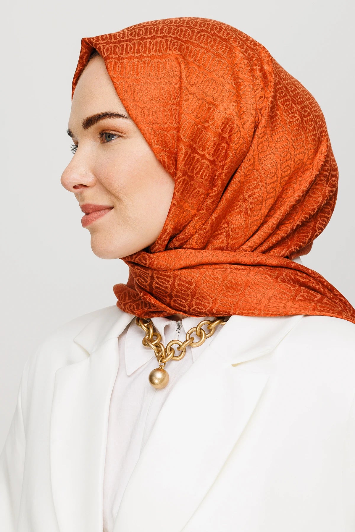 Forever Desen Parlak Jakar Şal