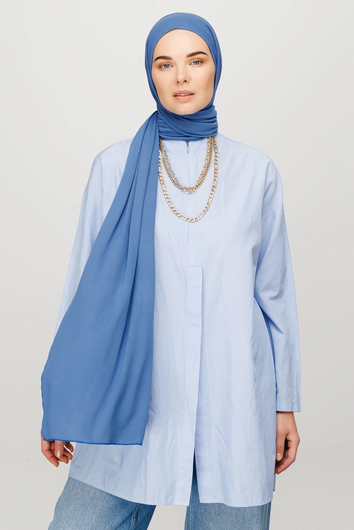 Cotton Scarf - Indigo