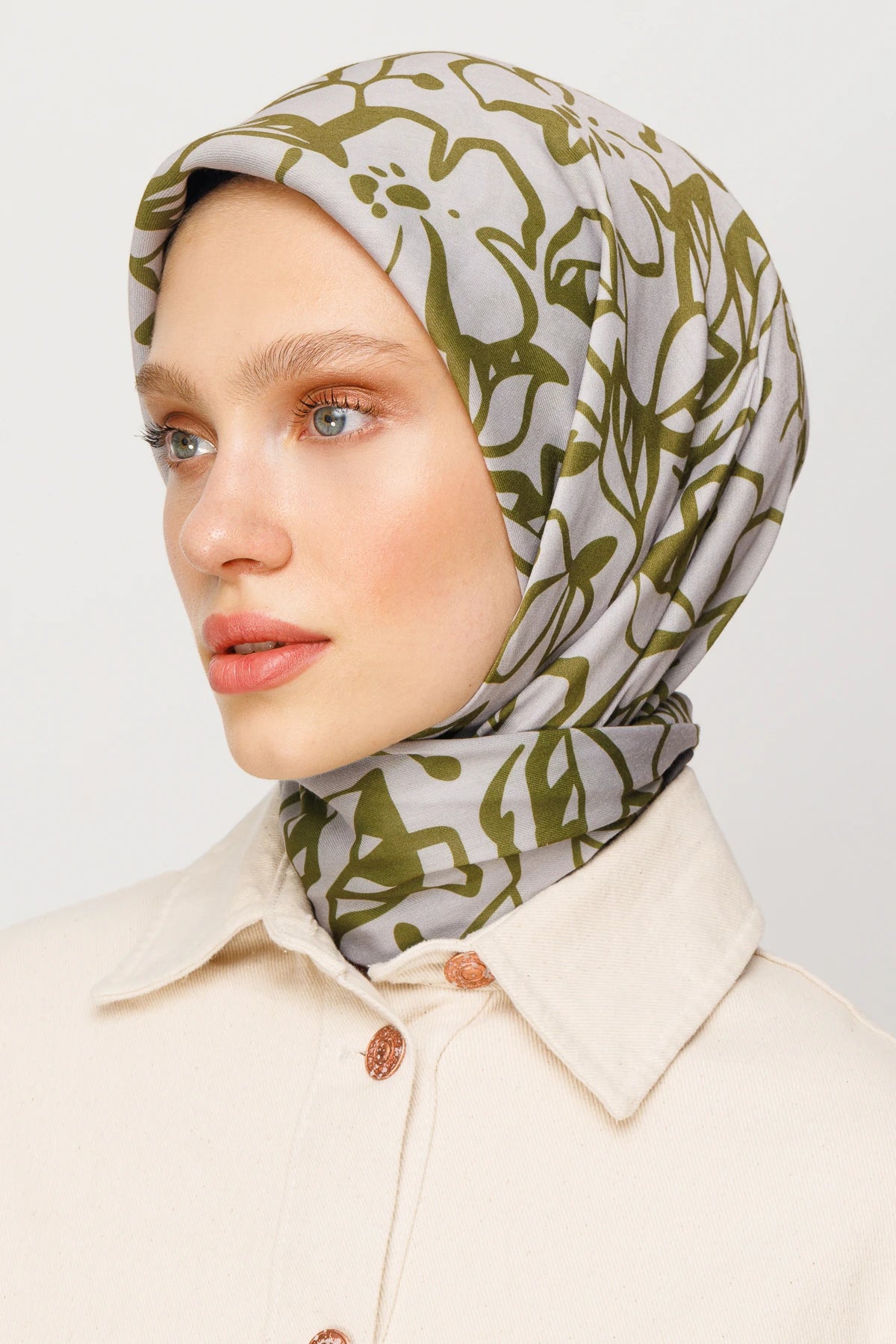 Floral Desen Dijital Soft Eşarp