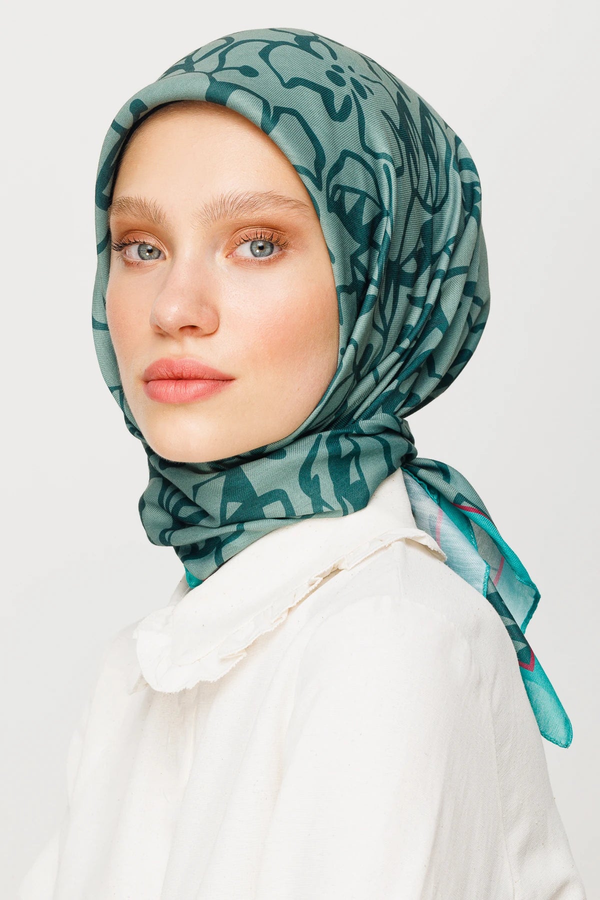 Floral Desen Dijital Soft Eşarp