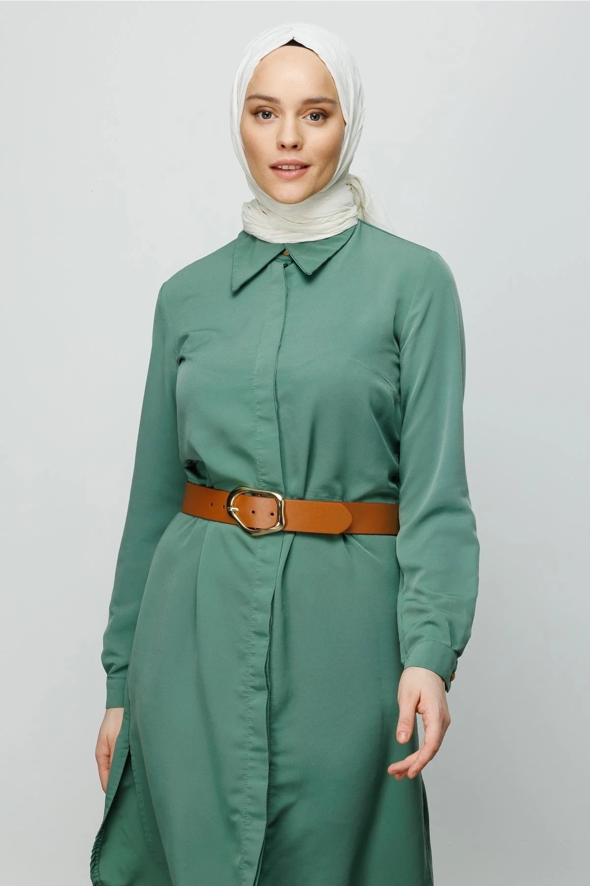 Pleated Bamboo Shawl - Ecru