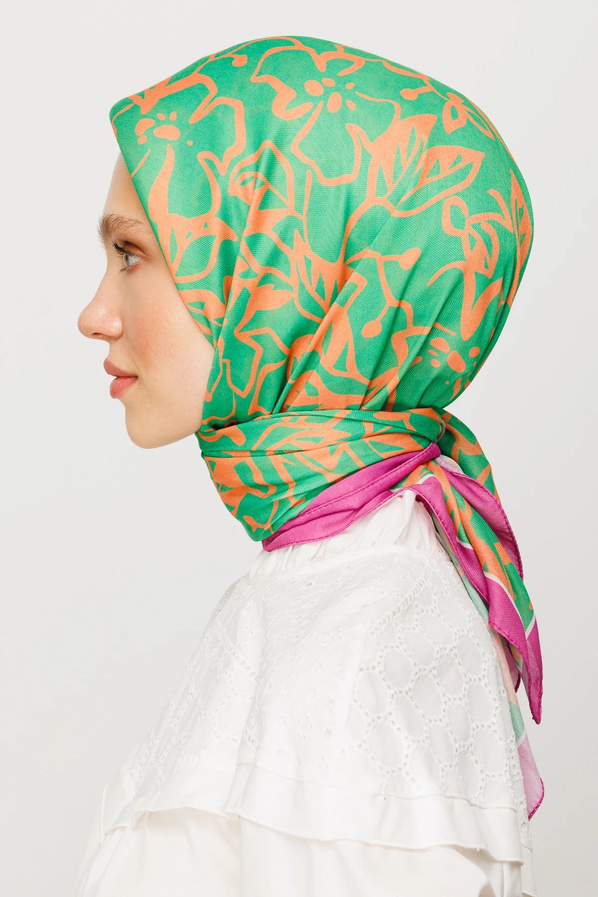 Floral Desen Dijital Soft Eşarp