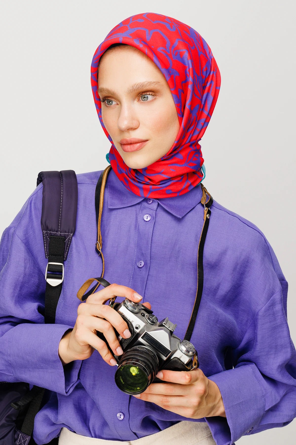 Floral Desen Dijital Soft Eşarp