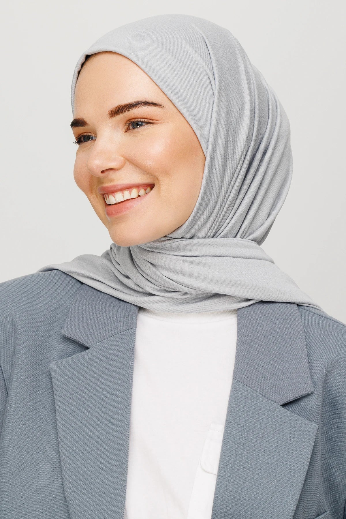 Cotton Scarf - Silver