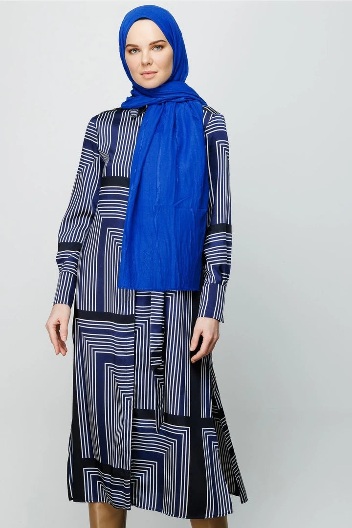 Bamboo Shawl - Saks Blue