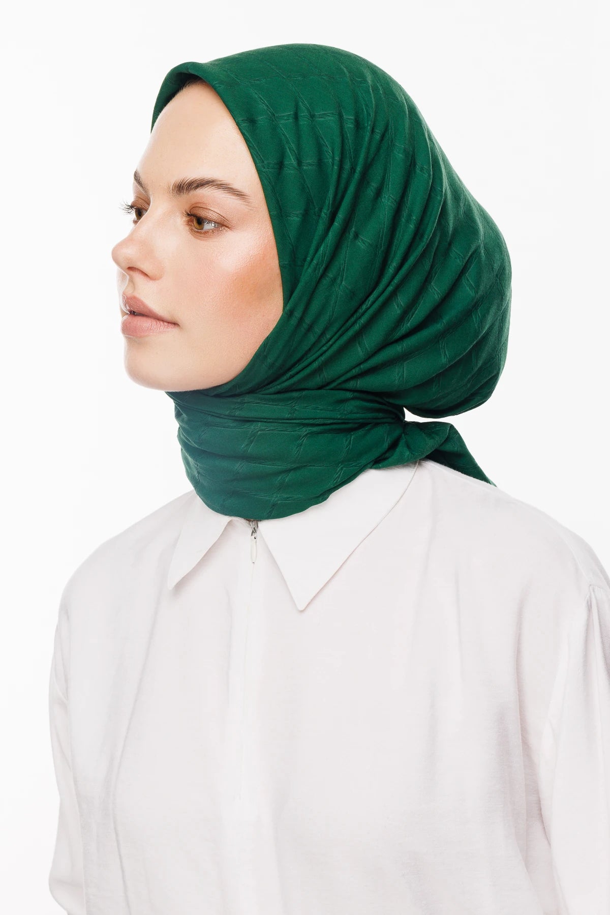 Bamboo Jacquard Scarf - Jade