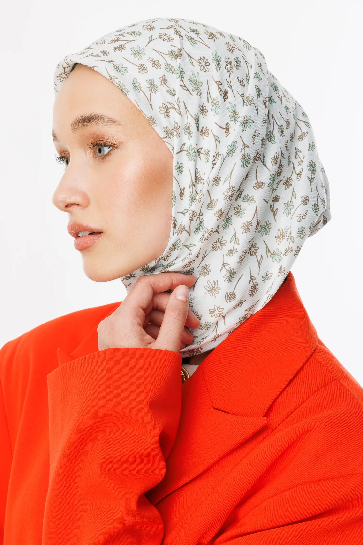Minor Pattern Cotton Scarf - Lemon