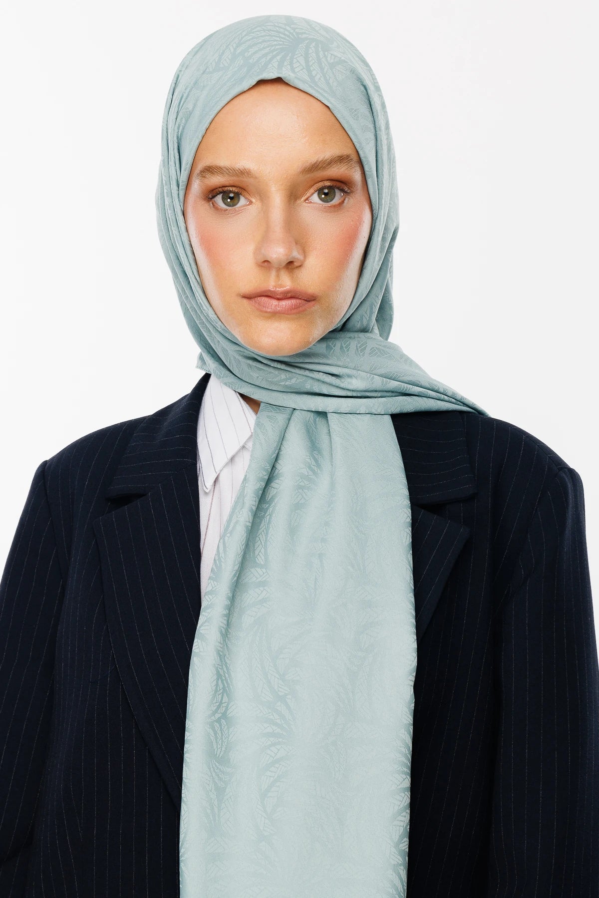 Artemis Pattern Silky Jacquard Scarf - Cagla