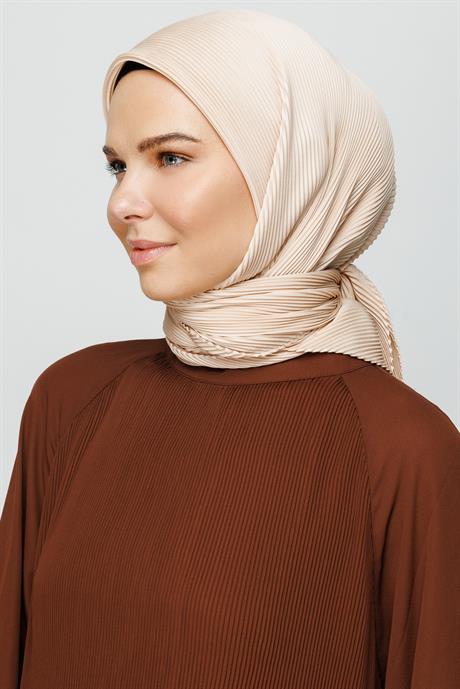 Pleated Scarf - Vanillin