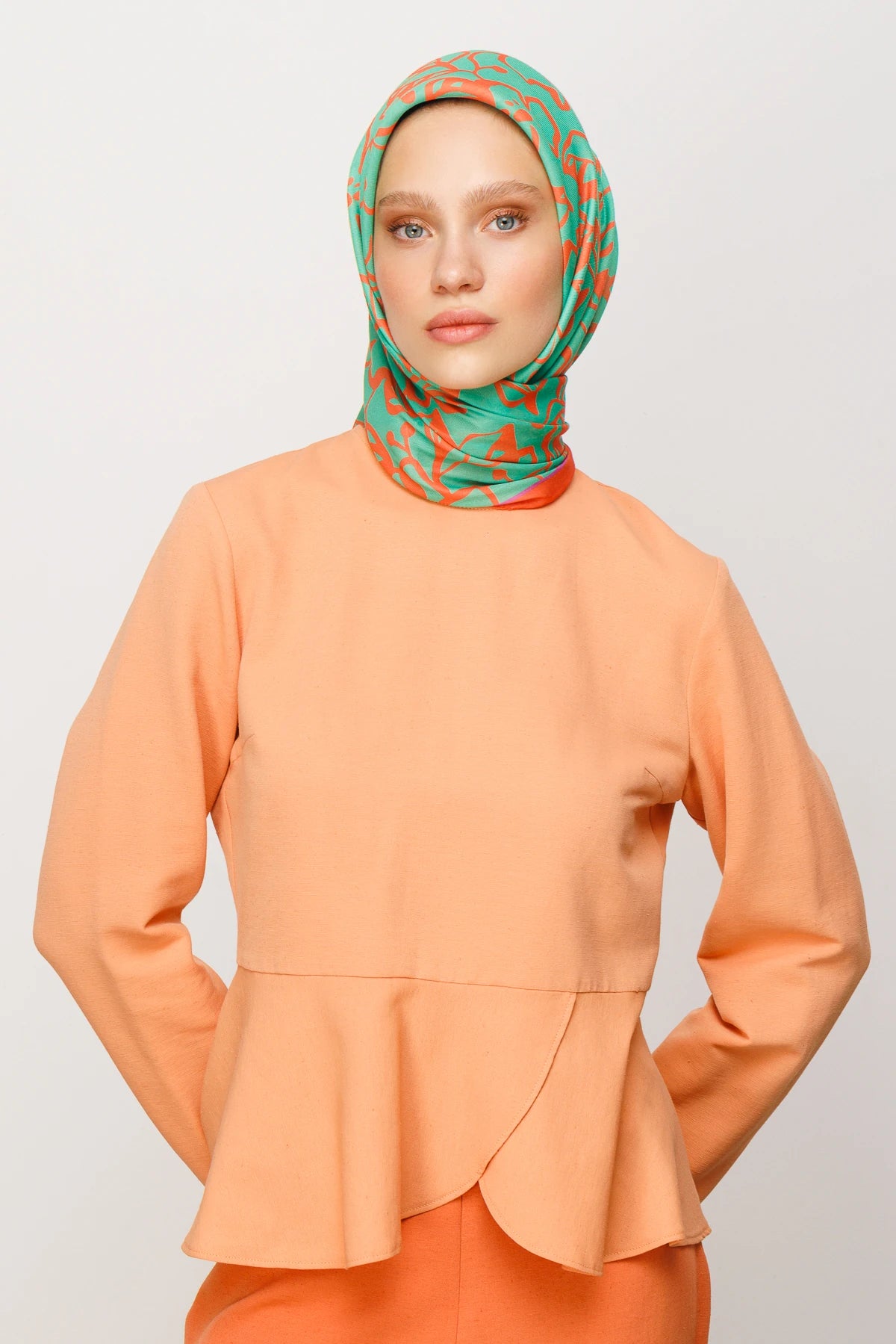 Floral Desen Dijital Soft Eşarp