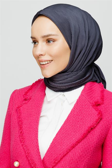 Pleated Scarf - Smoked