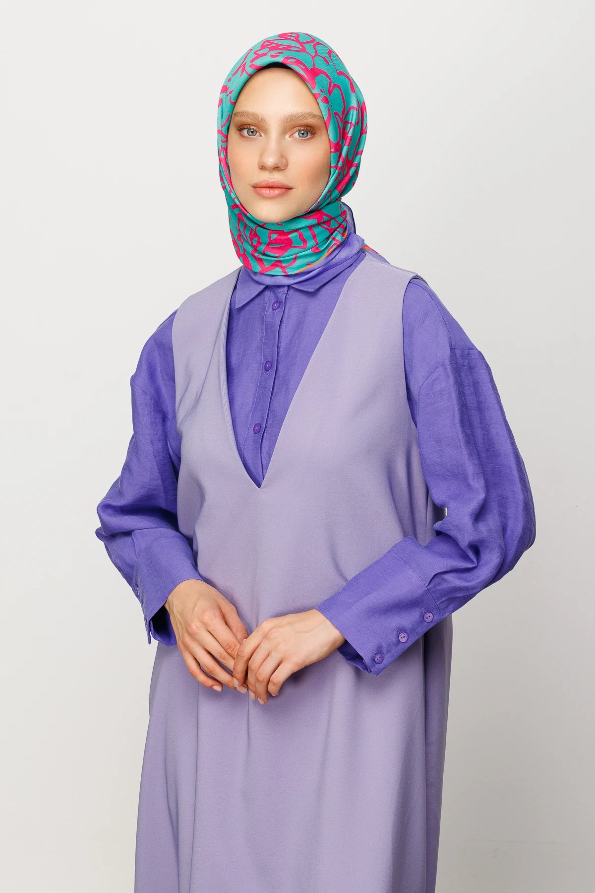 Floral Desen Dijital Soft Eşarp