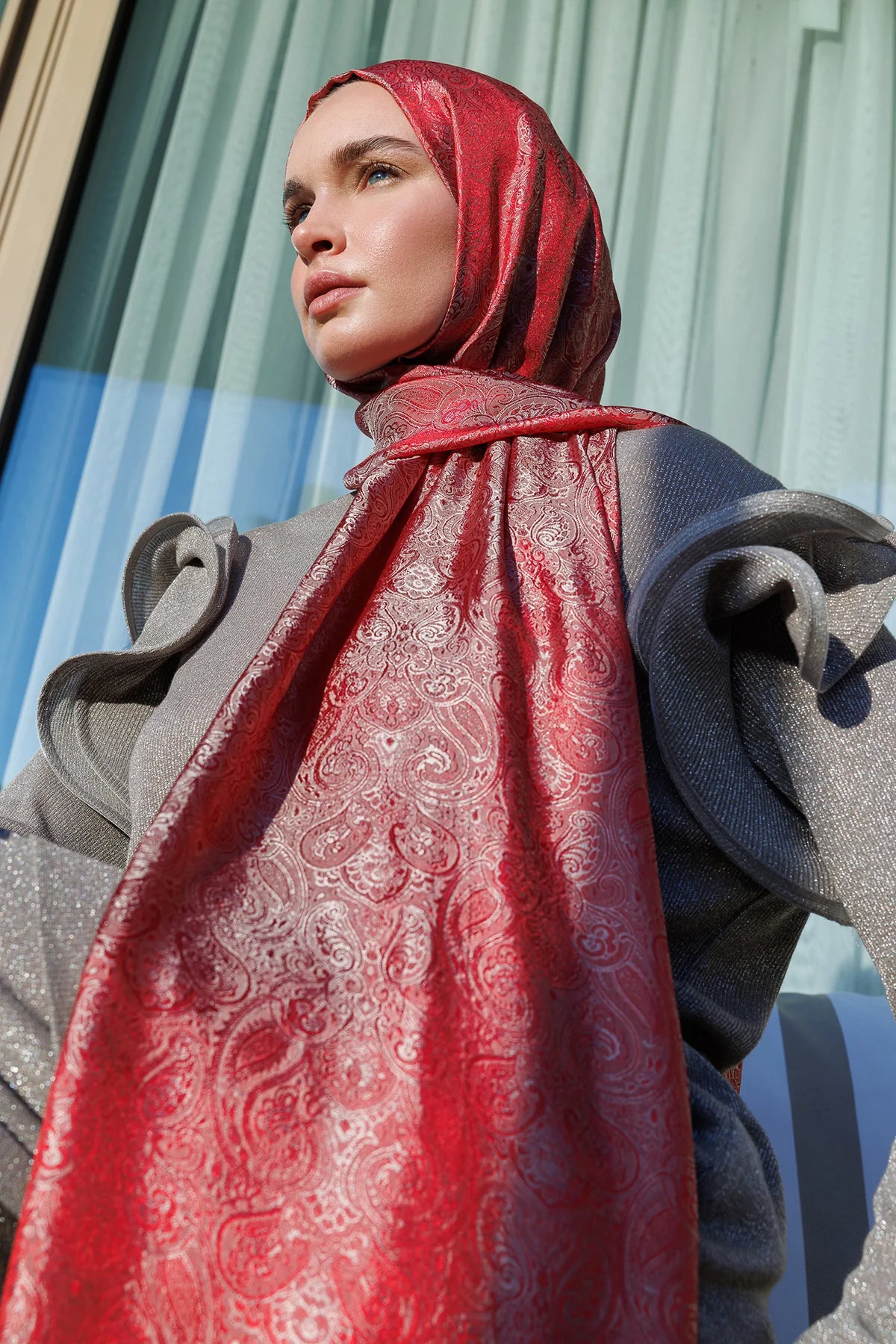 Moren Desen Shine Line Şal