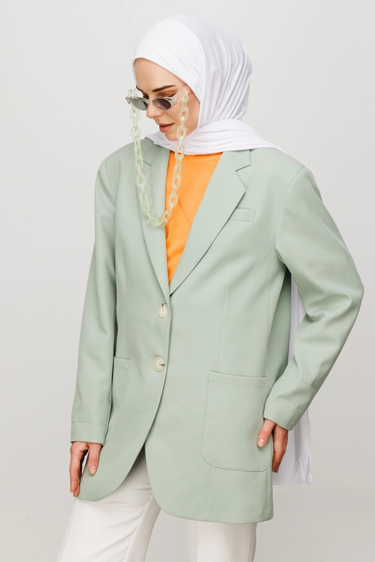Cotton Scarf - White