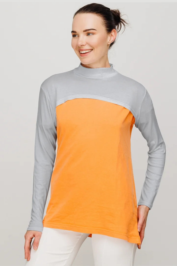 Arm Sleeves with Neck Support - Gray