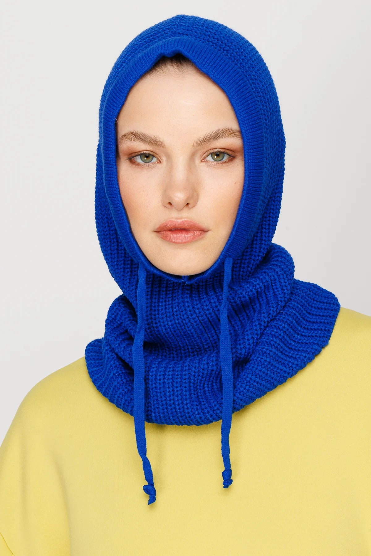 Balaclava Knit Headband - Saks Blue