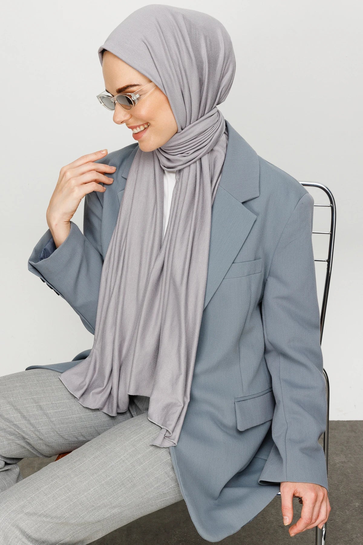 Cotton Scarf - Gray
