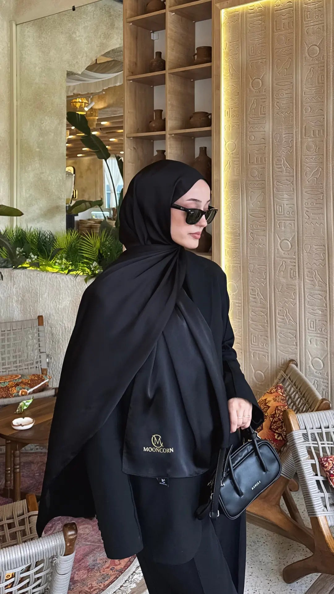 Diamond Aura Scarf - Black