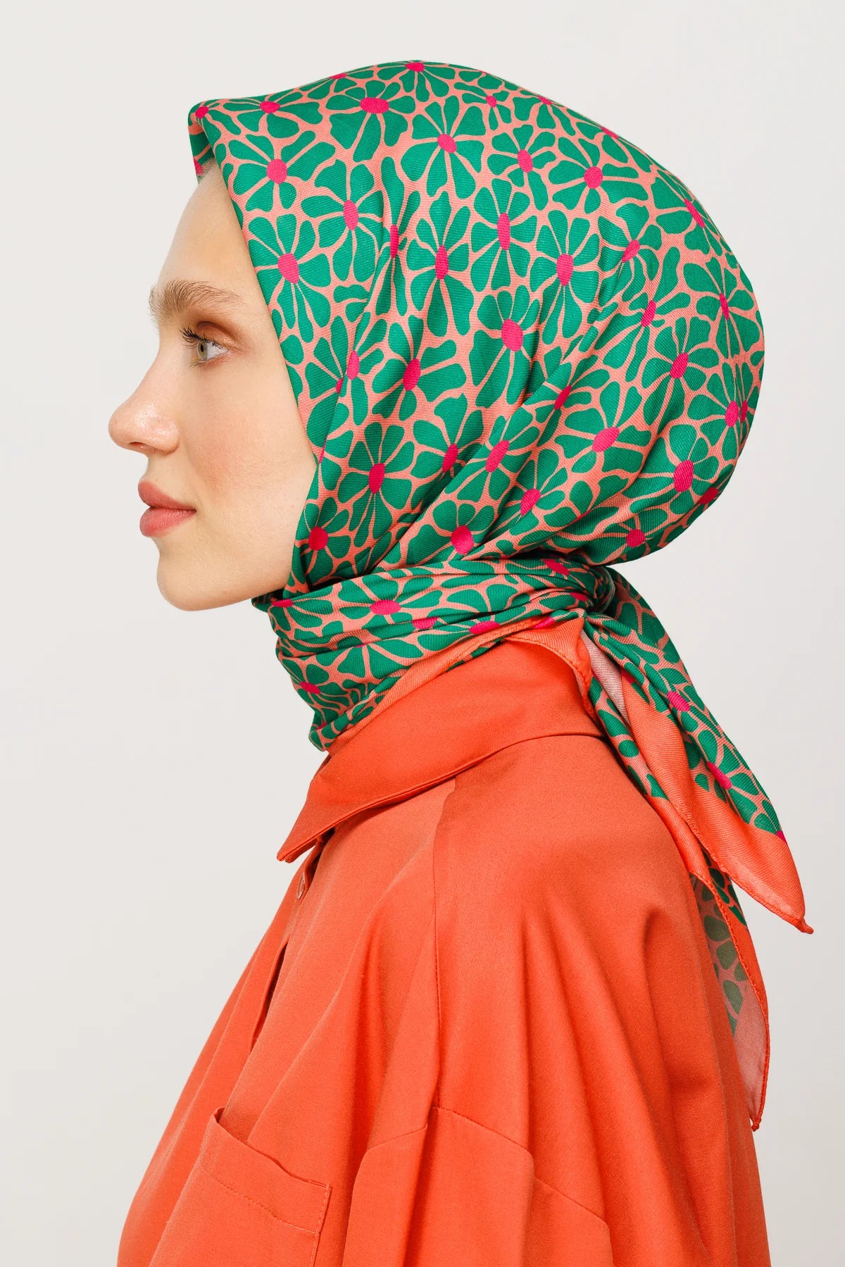 Clover Desen Dijital Soft Eşarp