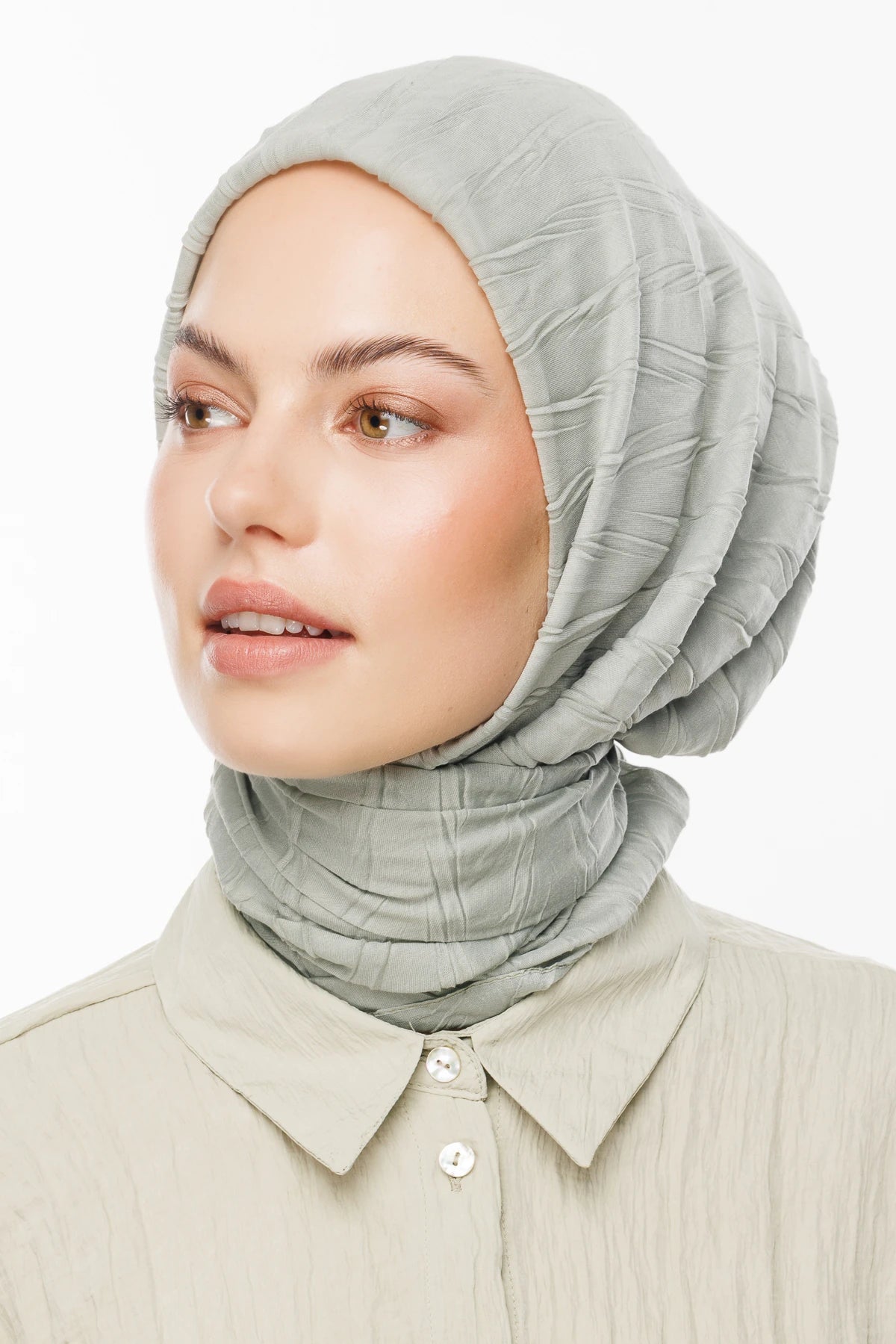 Pleated Bamboo Scarf - Bay