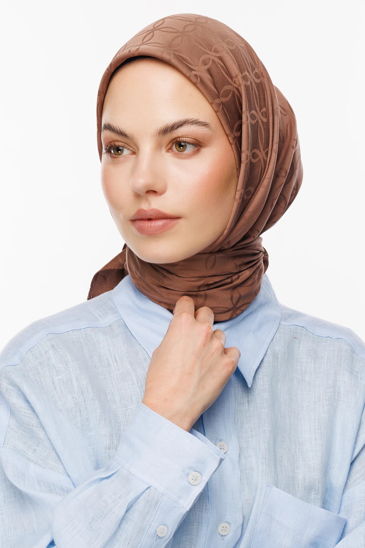 London Pattern Silky Jacquard Scarf - Mansion