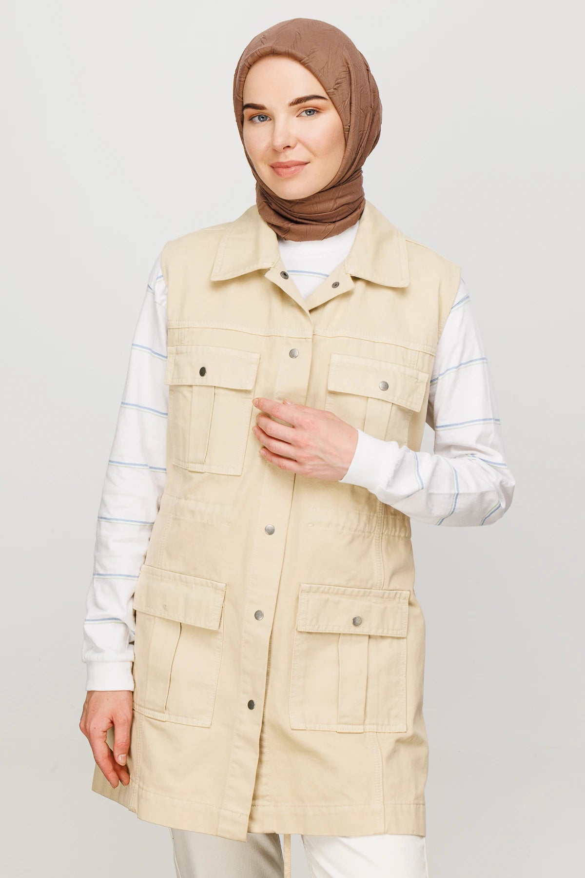 Pleated Bamboo Scarf - Canyon