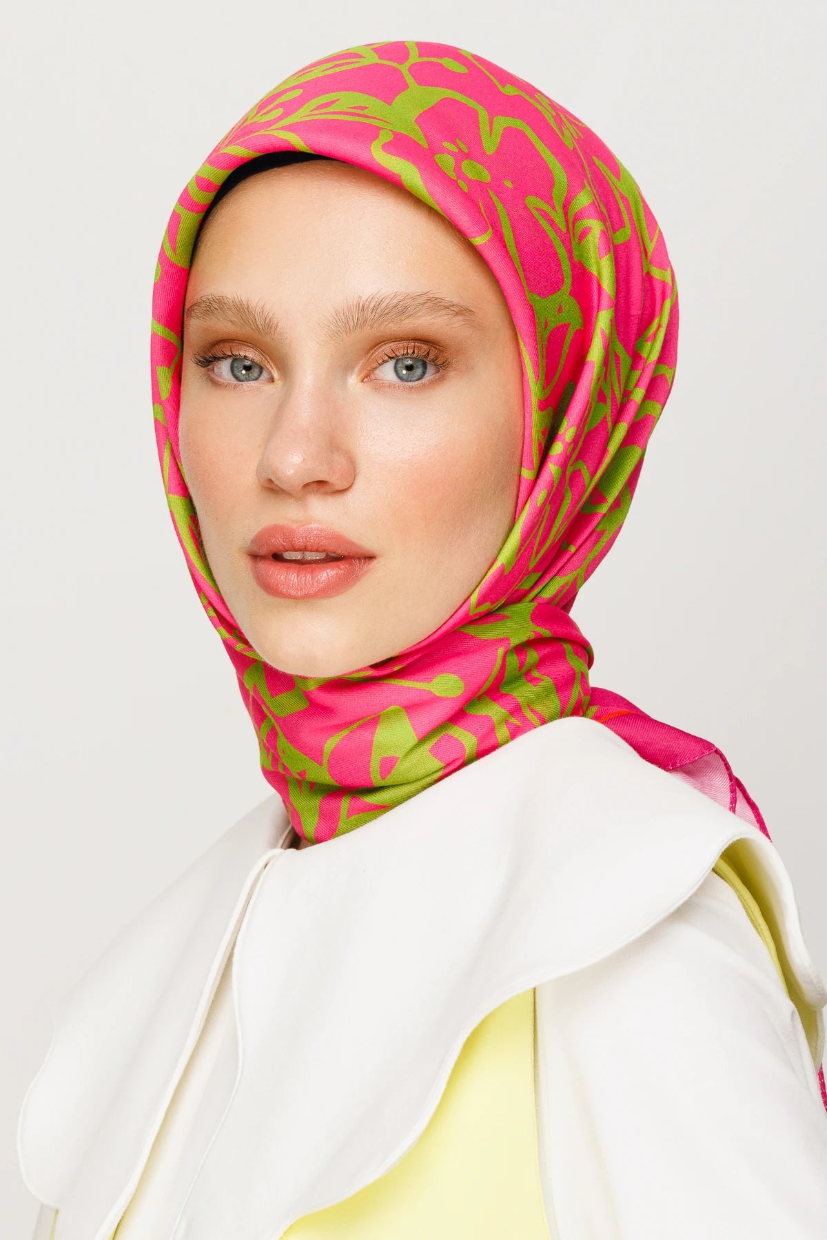 Floral Desen Dijital Soft Eşarp