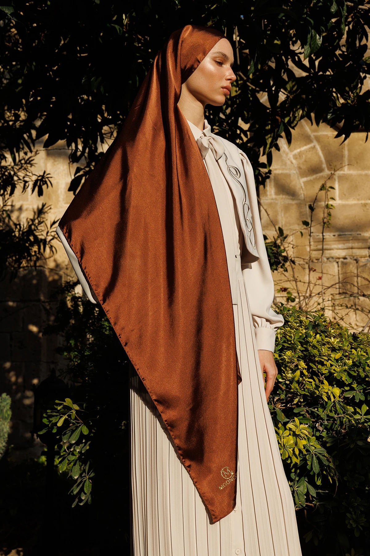 Diamond Aura Scarf - Brown