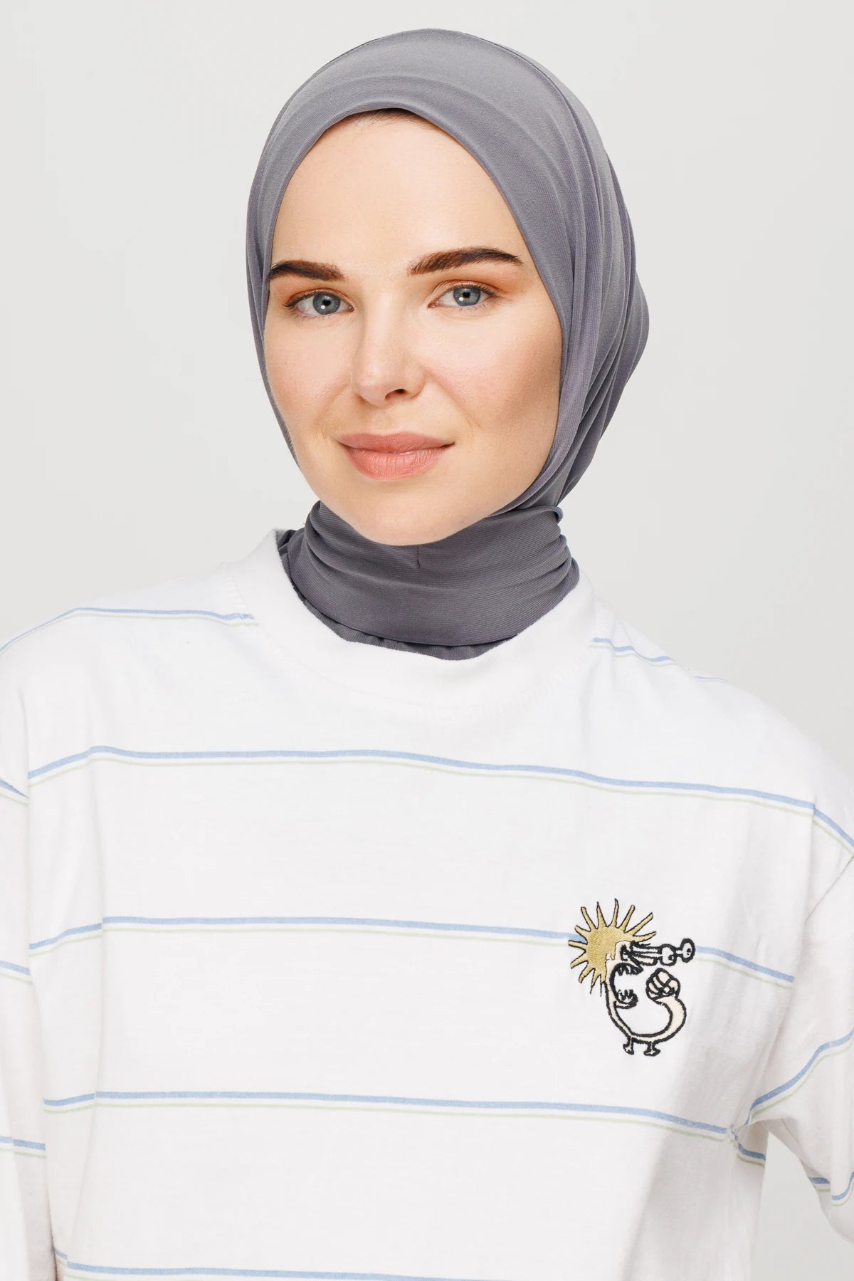 Ready-made Shawl - Smoke